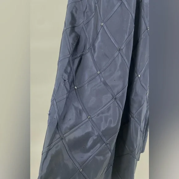 1950s Pickwick Fashions Navy Blue Fit & Flare Formal Short Sleeve Dress - Picture 11 of 15